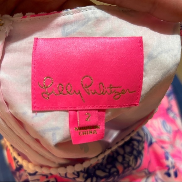 Lilly Pulitzer Alivia Pink Tropics Sun Drenched Paisley Cut Out Sleeveless Dress - Picture 10 of 13